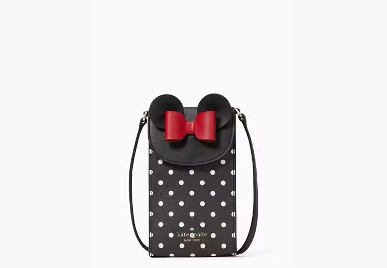 Disney X Kate Spade New York Minnie Mouse North South Flap Phone Crossbody | Kate Spade Outlet