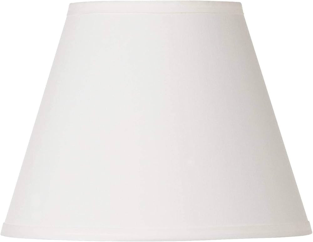 Off White Small Lamp Shade 6" Top x 11" Bottom x 8" High x 8.5" Slant (Spider) Replacement with H... | Amazon (US)