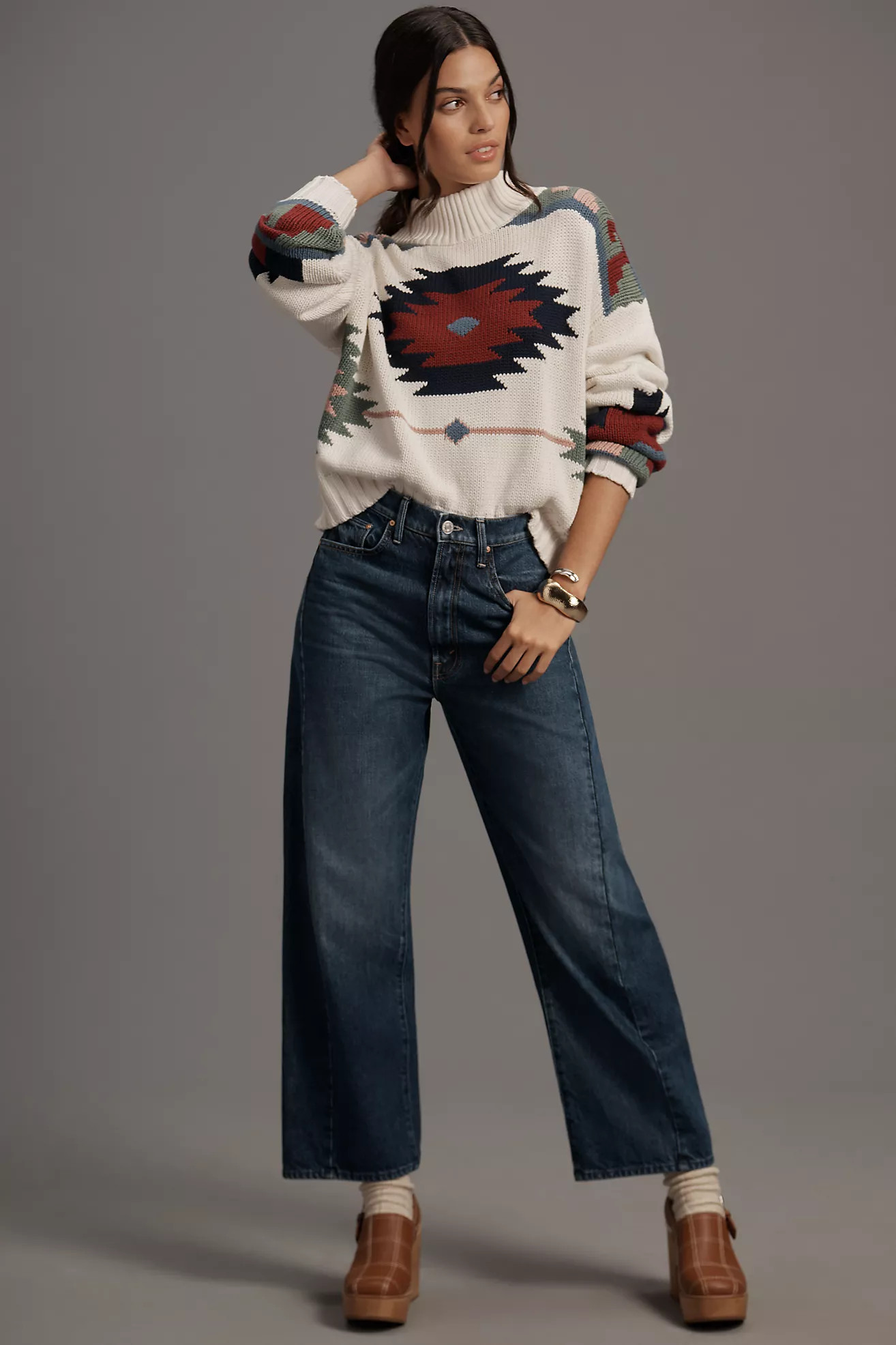 MOTHER The Half Pipe High-Rise Ankle Jeans | Anthropologie (US)