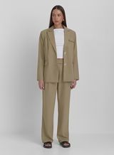 Olive Tailored Oversized Blazer- Onicka | 4th & Reckless