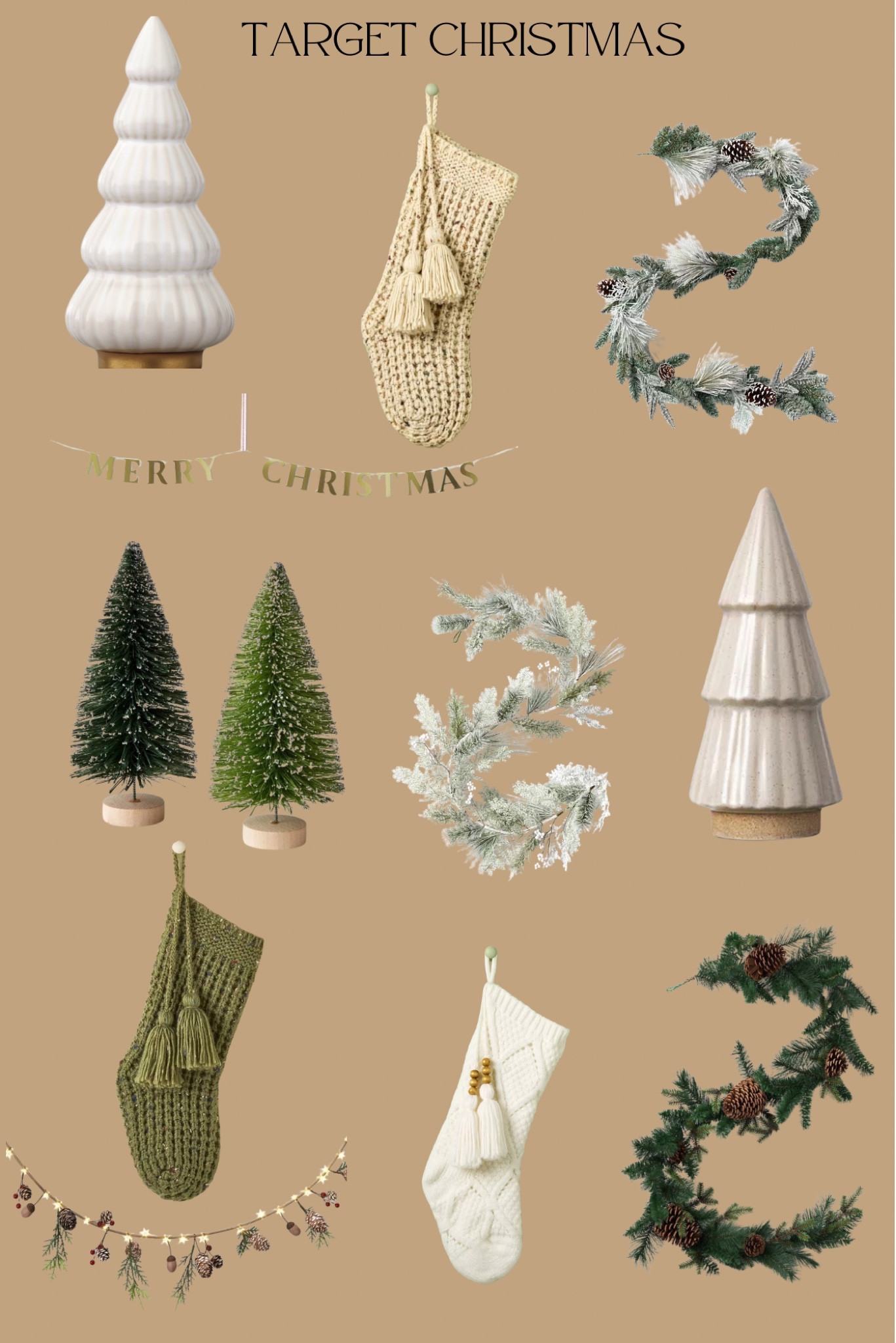 Neutral Christmas Decor 

#LTKHoliday #LTKSeasonal #LTKFindsUnder50