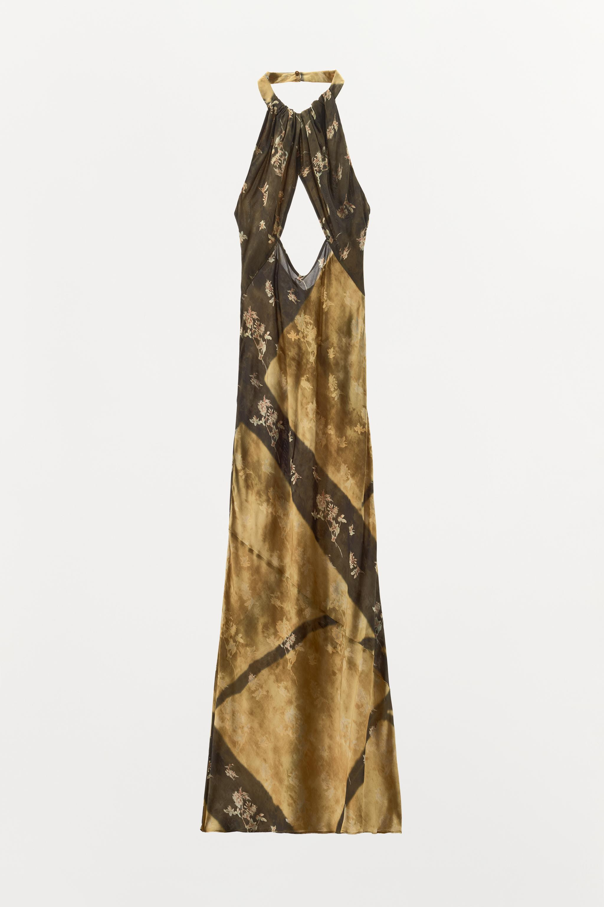 PRINTED HALTER DRESS | Zara US
