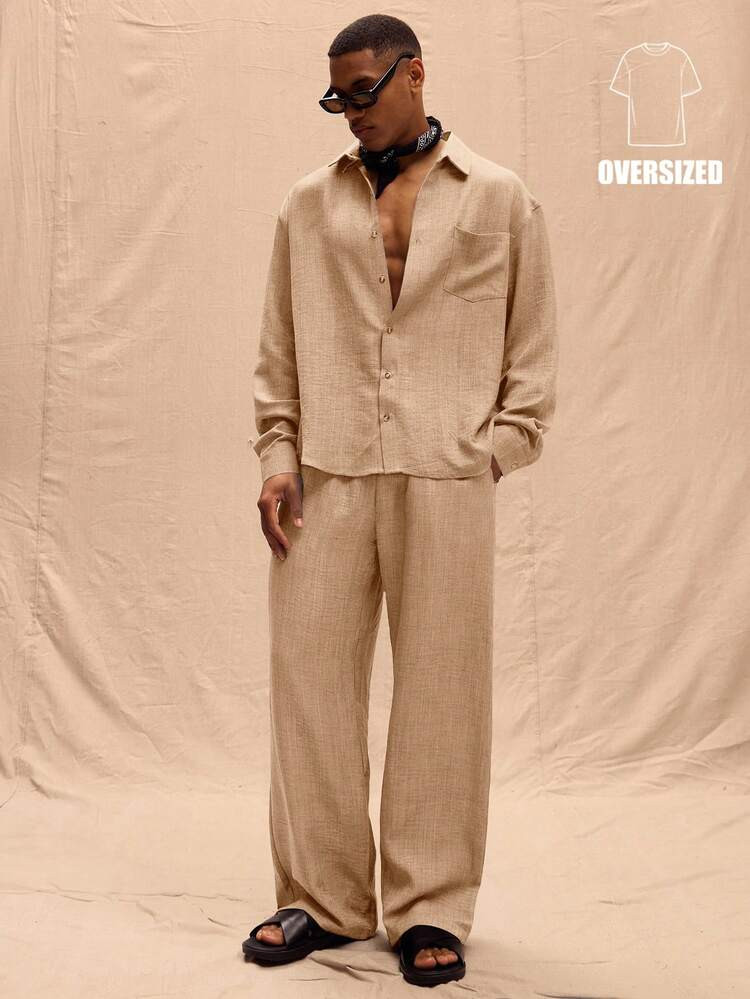 Oversized Linen Pants Only Spring Summer Vacation Easter | SHEIN