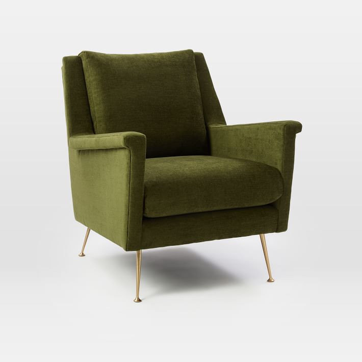 Carlo Mid-Century Chair - Metal Legs | West Elm (US)