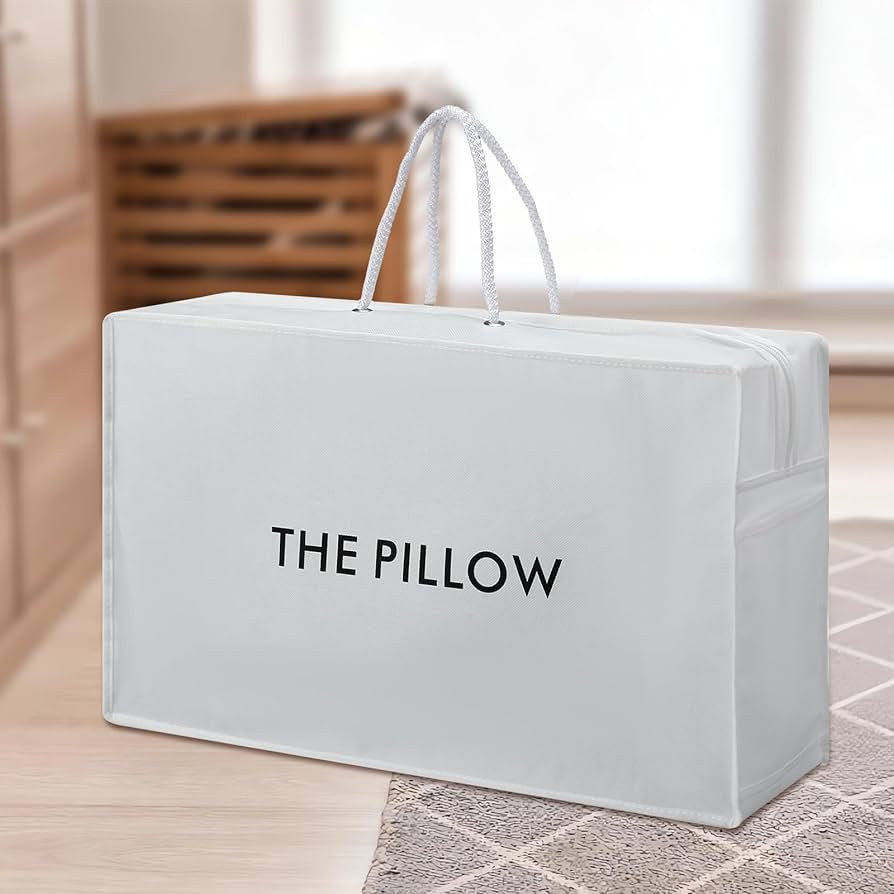 Pillow Tote Bag for Travel 20 x 12 x 6 Inches Pillow Storage Bag Handbag Non Woven Portable Home ... | Amazon (US)