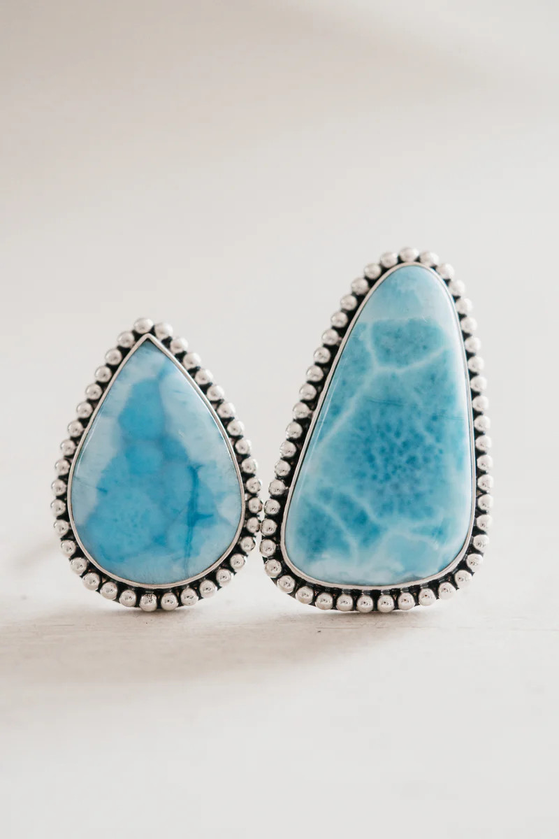 Betsy Ring | Larimar | Goldie Lew Jewelry