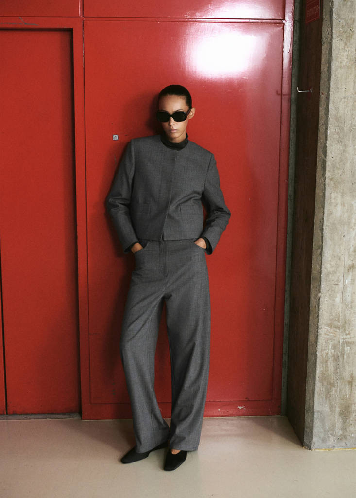 Mid-rise suit trousers grey - Woman - 10 - MANGO | Mango (US/MX/AU)