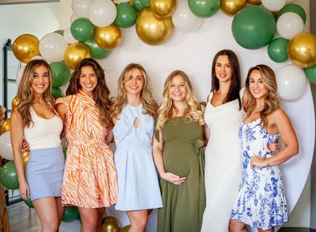Wore this green midi dress at my son’s baby shower! Sized to a M to fit the bump. So comfortable and loose fitting. Under $50!

#LTKbump #LTKfindsunder50