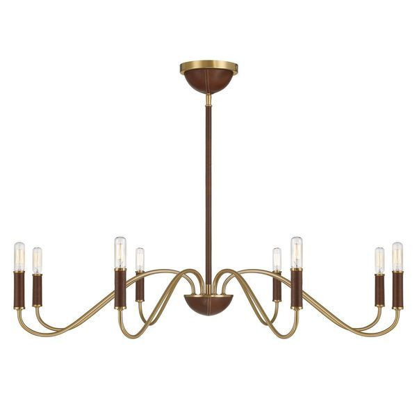 Abeline 8-Light Chandelier in Warm Brass | Scout & Nimble