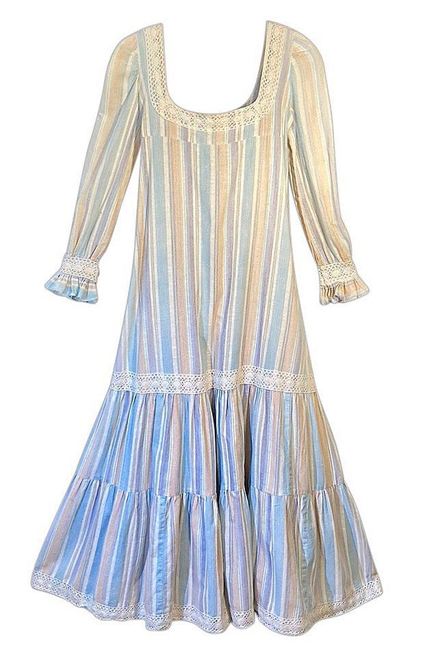 Well Worn Art Vintage Stripe Tiered Maxi Dress | Free People (Global - UK&FR Excluded)