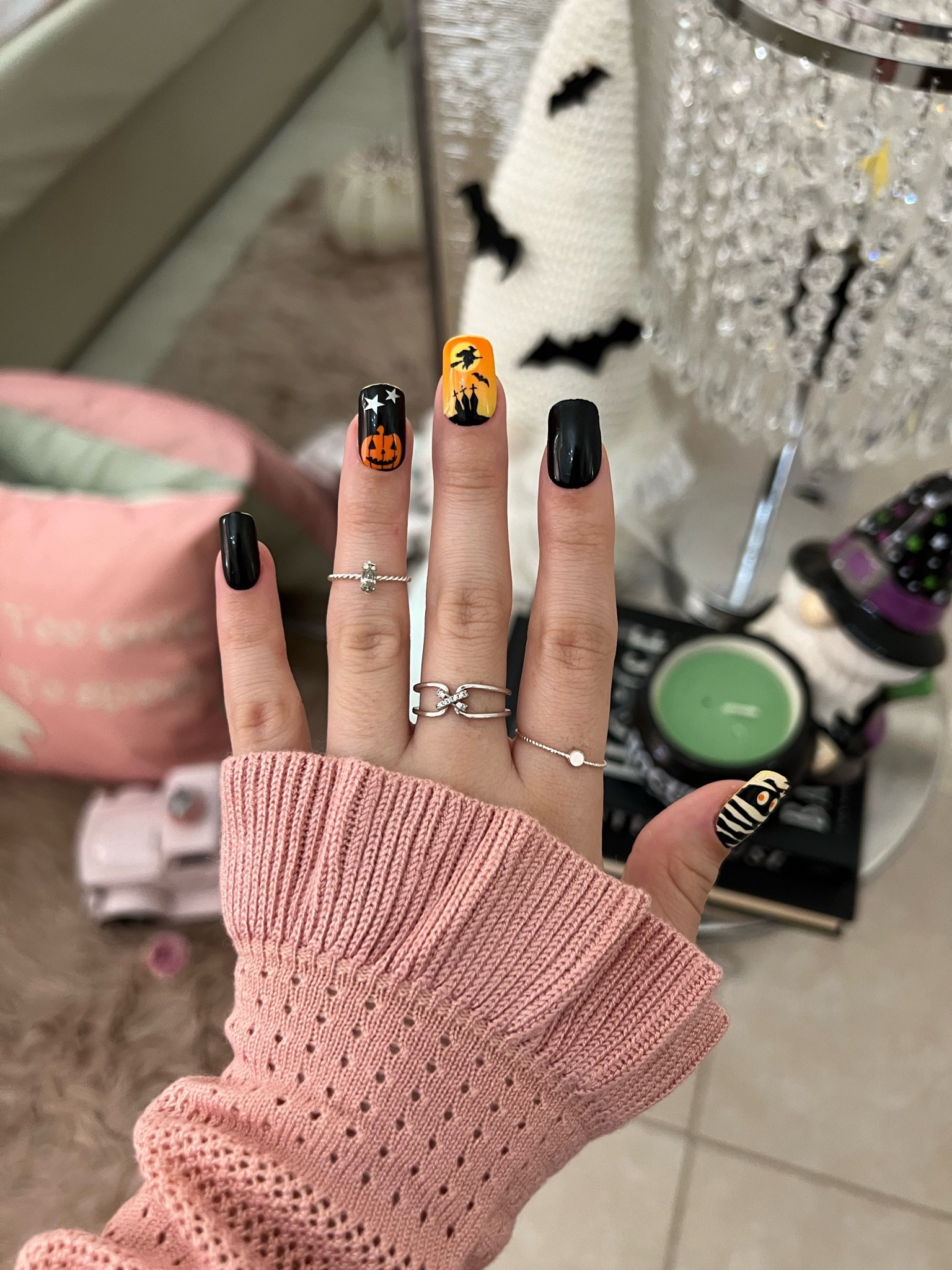 Halloween nails! Impress press on nails, Halloween edition/Fall edition. Glow in the dark, pink Halloween, spooky Halloween. #LTKHalloween

#LTKunder100 #LTKhome #LTKbeauty #LTKunder50