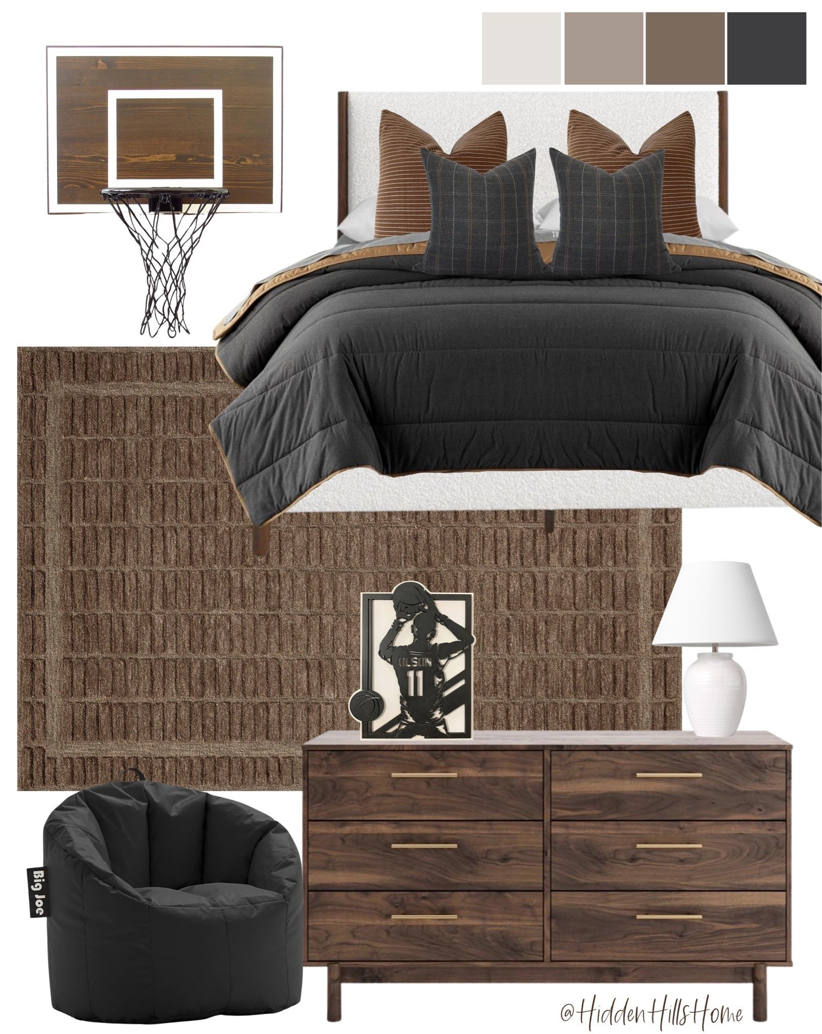 Teen boys bedroom decor, boys room decor ideas, boys bedroom mood board, basketball themed bedroom Inspo #boysroom

#LTKHome #LTKSaleAlert #LTKKids