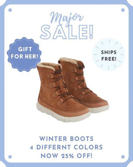 Great news!! My favorite (non Ugg) winter boots are now 25% OFF + Ship free!! They come in 4 different colors and are super comfortable!! I have and love the tan ones! 😍 

They make a great gift for any lady who needs stylish winter boots so feel free to send to anyone who needs some help shopping!! 🤣🙌🏻🎁

#LTKGiftGuide #LTKsalealert #LTKstyletip