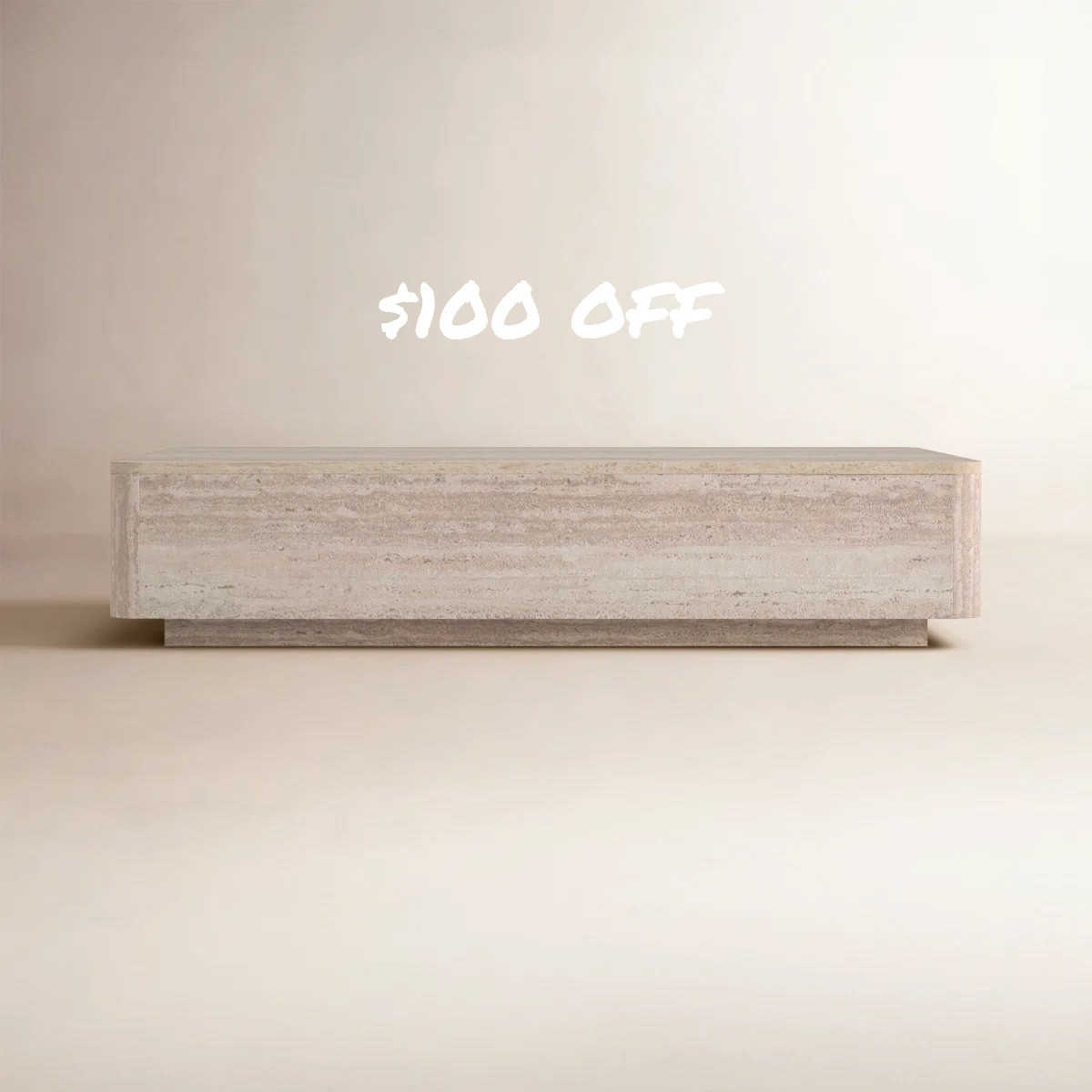 $100 OFF this travertine coffee table 
Get them now  


Follow my LTK @thedesignlog on the @shop.LTK app to view this post and get my exclusive app-only content!

#liketkit #LTKSaleAlert #LTKHome
@shop.ltk
https://liketk.it/5sPXj

#LTKHome