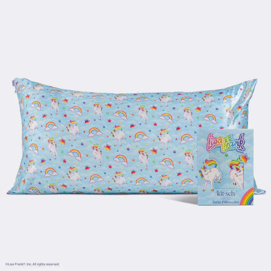 Lisa Frank x Kitsch Satin Pillowcase in Markie™ - King | Kitsch