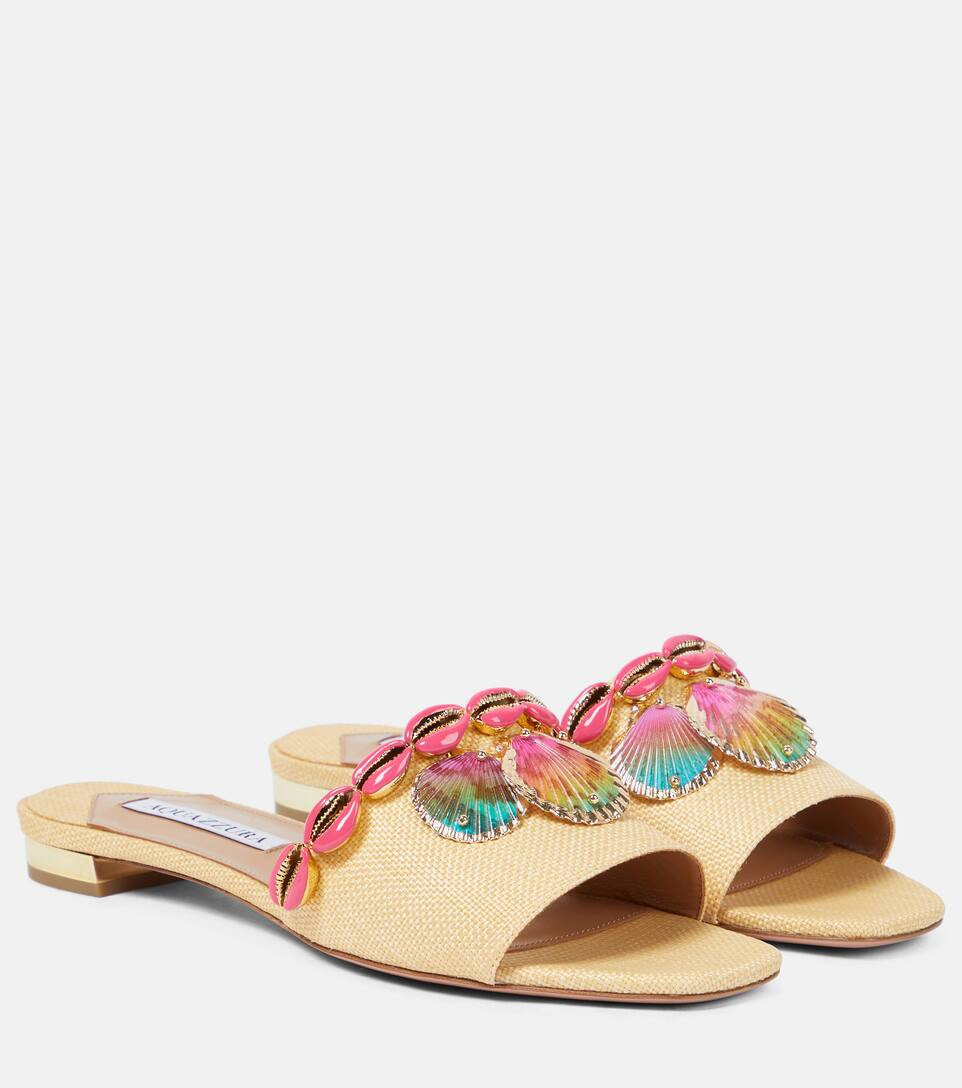 Off To Ibiza raffia slides | Mytheresa (US/CA)