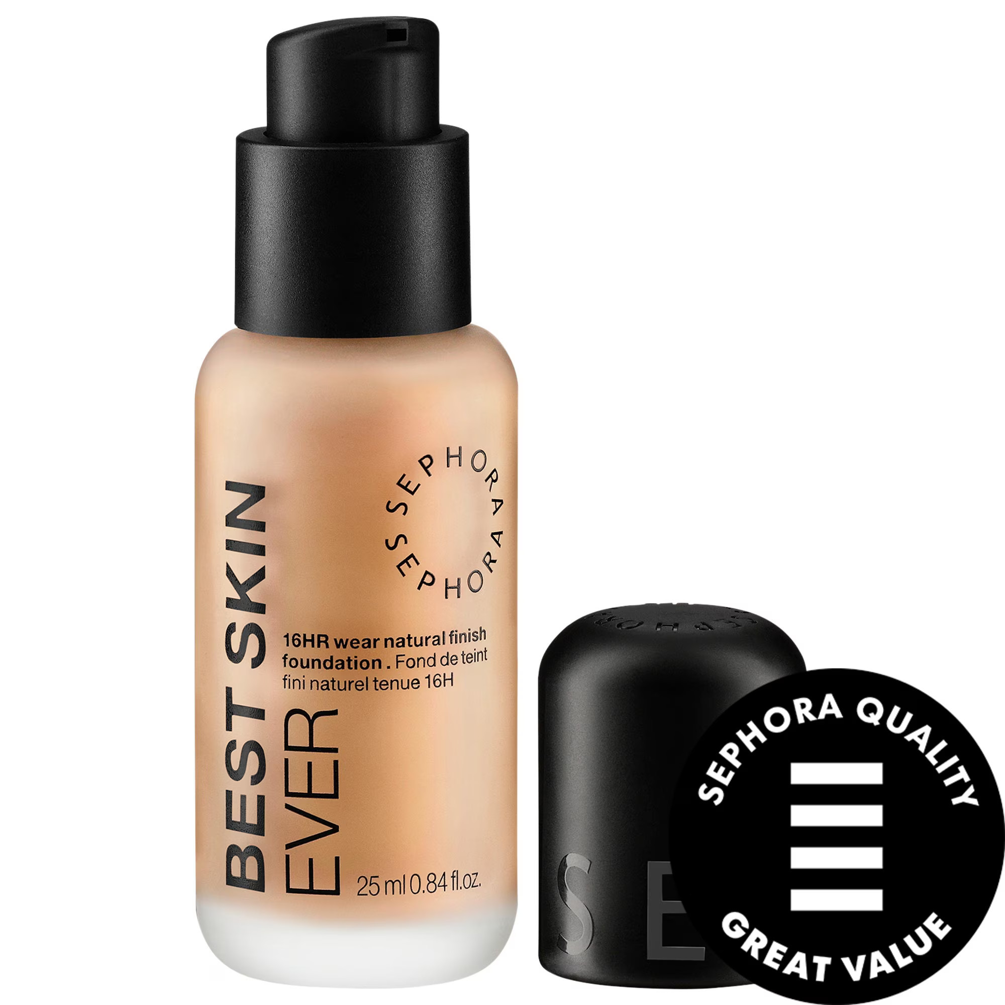 SEPHORA COLLECTION Best Skin Ever 16 Hour Natural Finish Liquid Foundation 19N 0.84 oz/25 ml | Sephora (US)