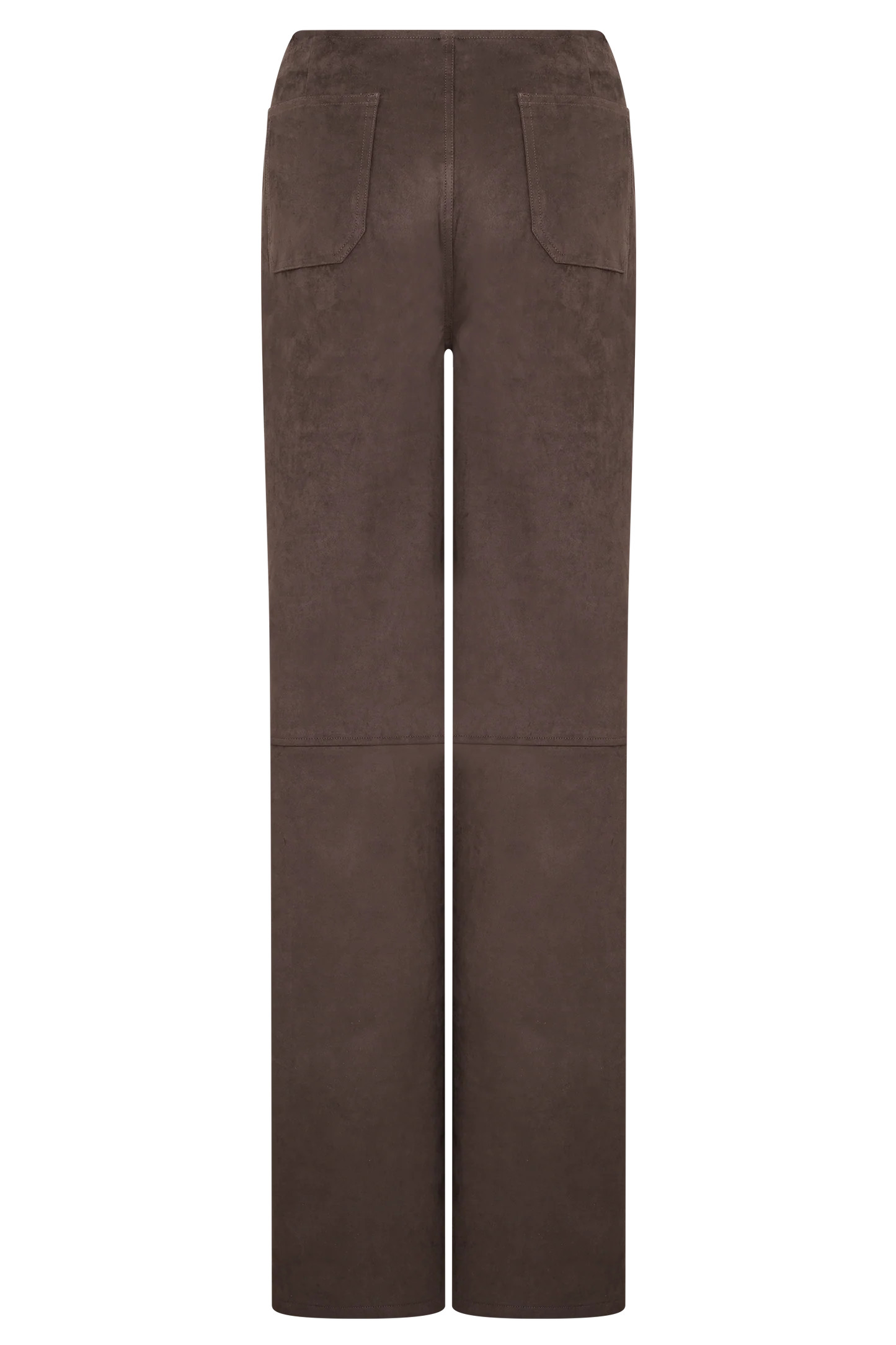 Faux Suede Pants - Dark Chocolate | MESHKI US