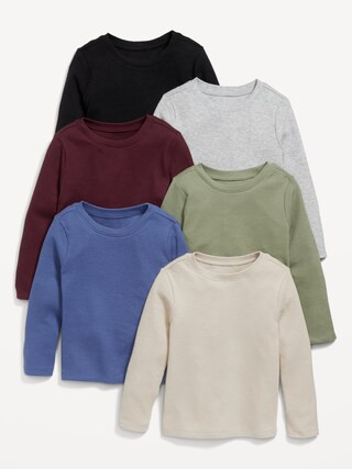 Unisex Long-Sleeve Thermal T-Shirt 6-Pack for Toddler | Old Navy (US)