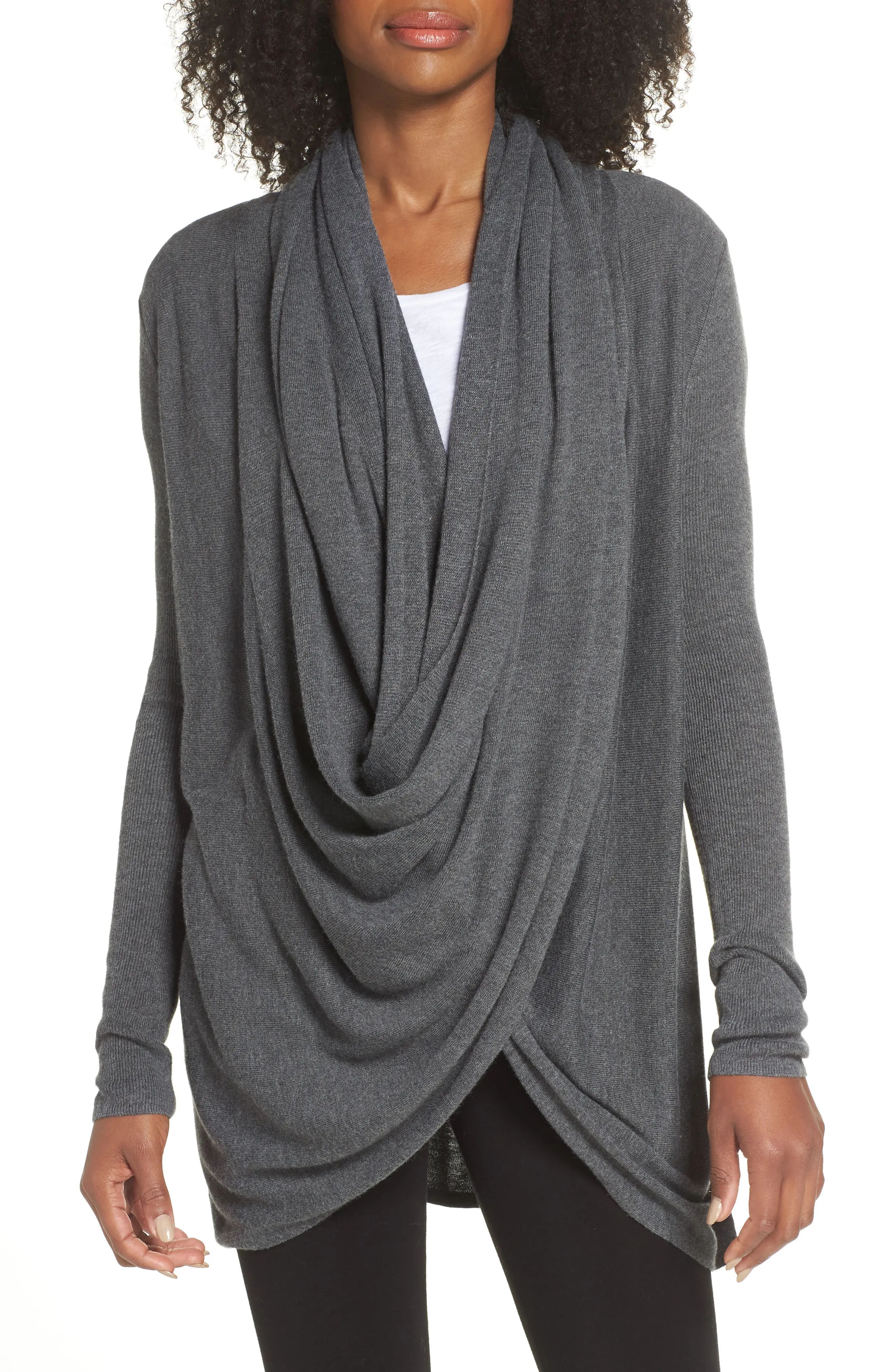 Nordstrom Lingerie Long Wrap Cardigan | Nordstrom