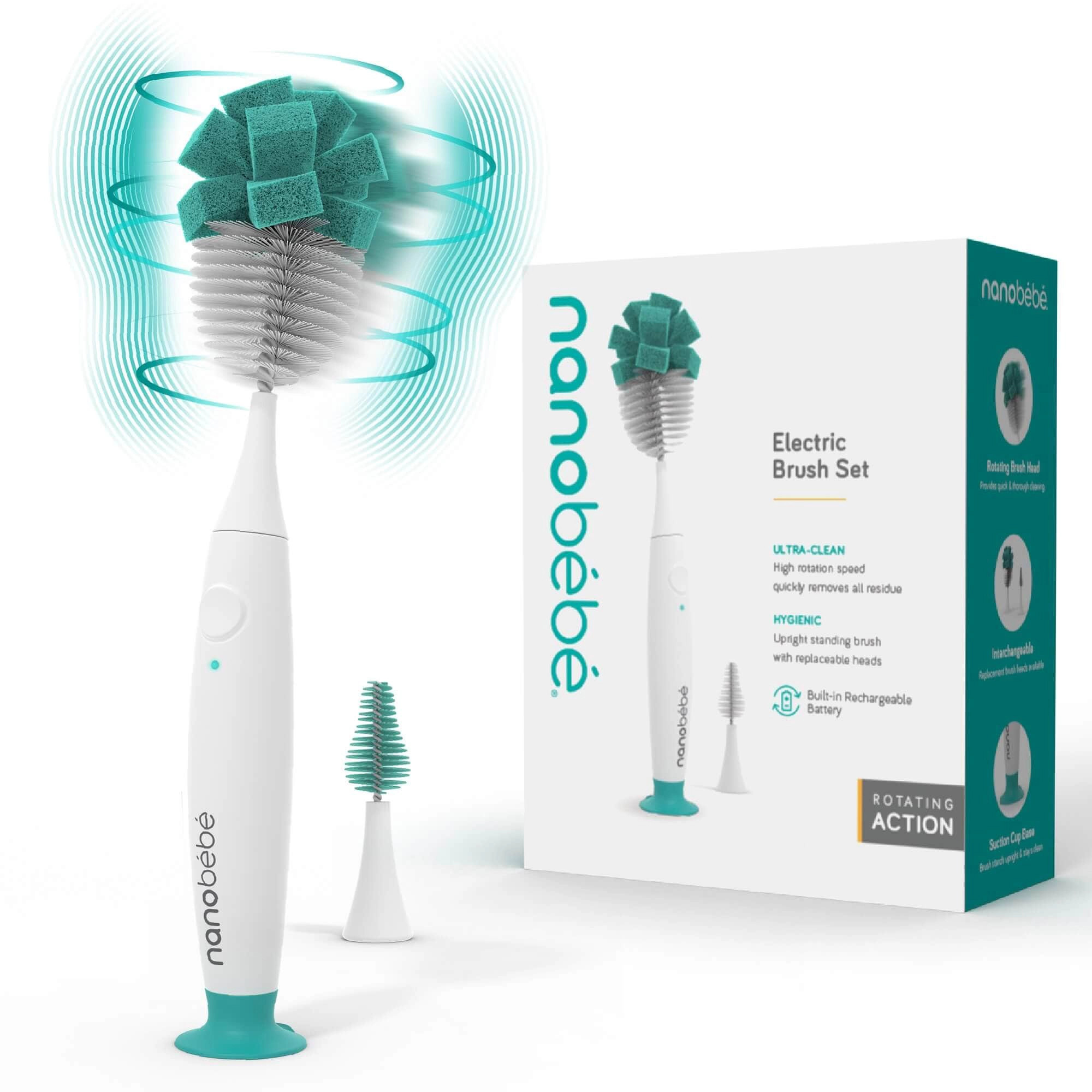 E-Brush Electric Baby Bottle Brush | Nanobébé