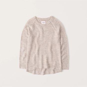 Crewneck Zip Sweater | Abercrombie & Fitch (US)