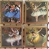 Coasters! Degas ballerina coasters with gold trim | Amazon (US)