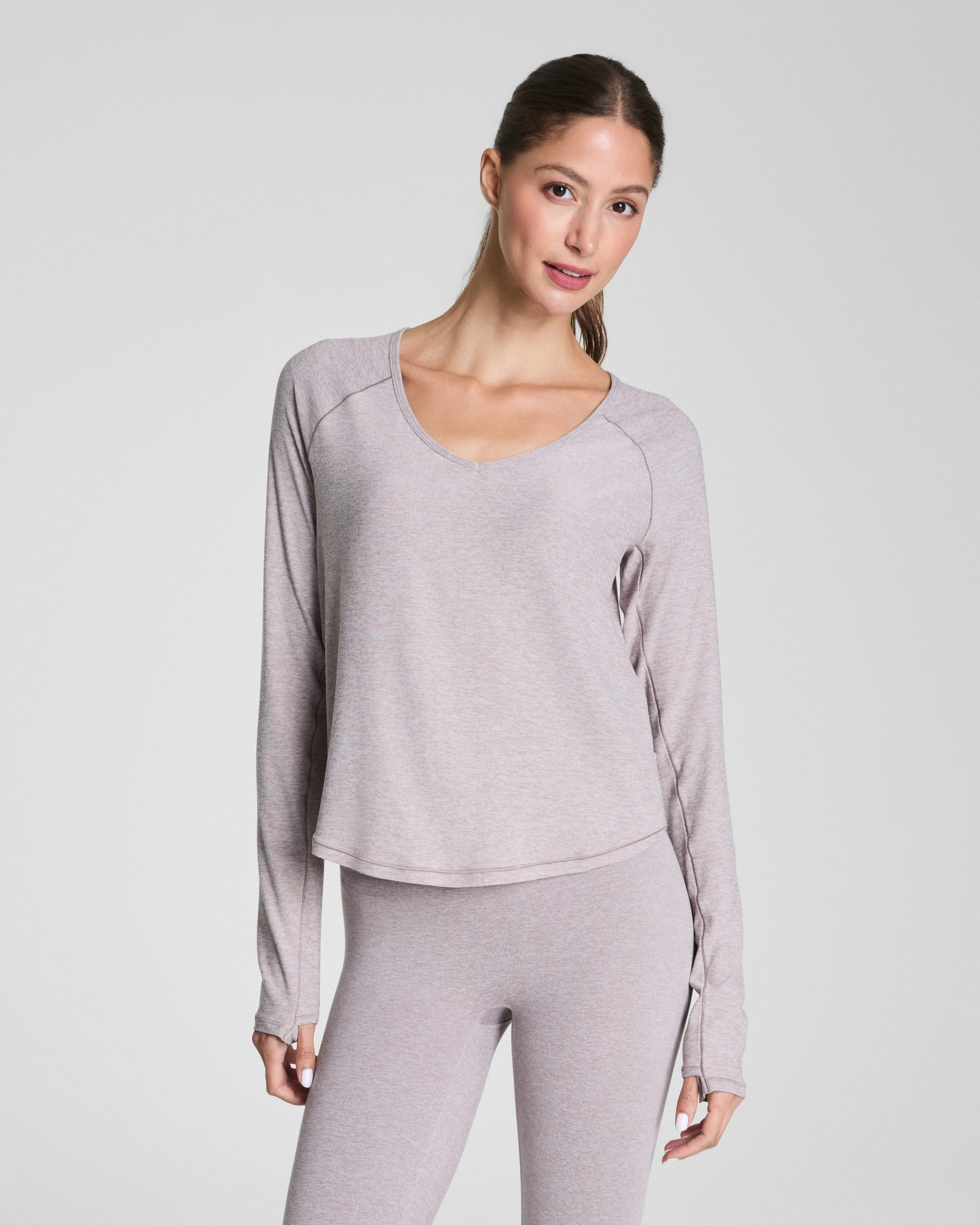 SPANX® SoftStretchV-Neck Long Sleeve Top | Spanx