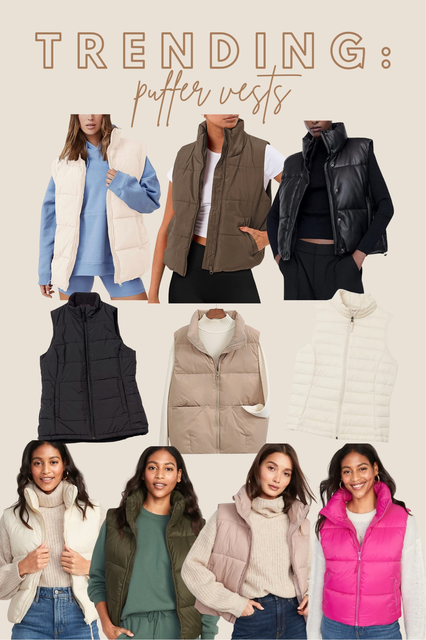 Puffer vests, vest, puffer, affordable trends, affordable style, old navy, Amazon finds 

#LTKunder50 #LTKunder100 #LTKSeasonal