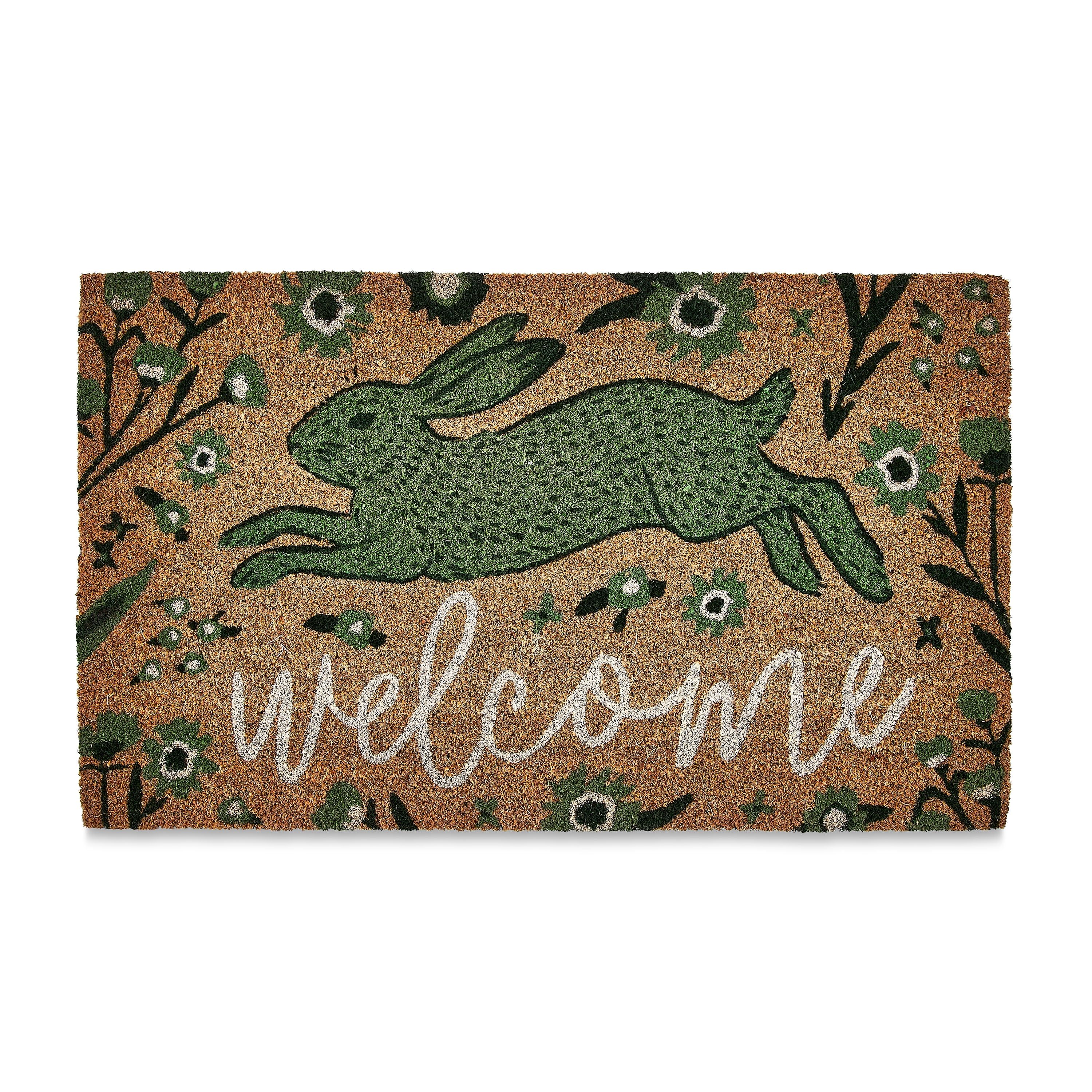 Easter Green Bunny Coir Welcome Mat, by Way To Celebrate - Walmart.com | Walmart (US)