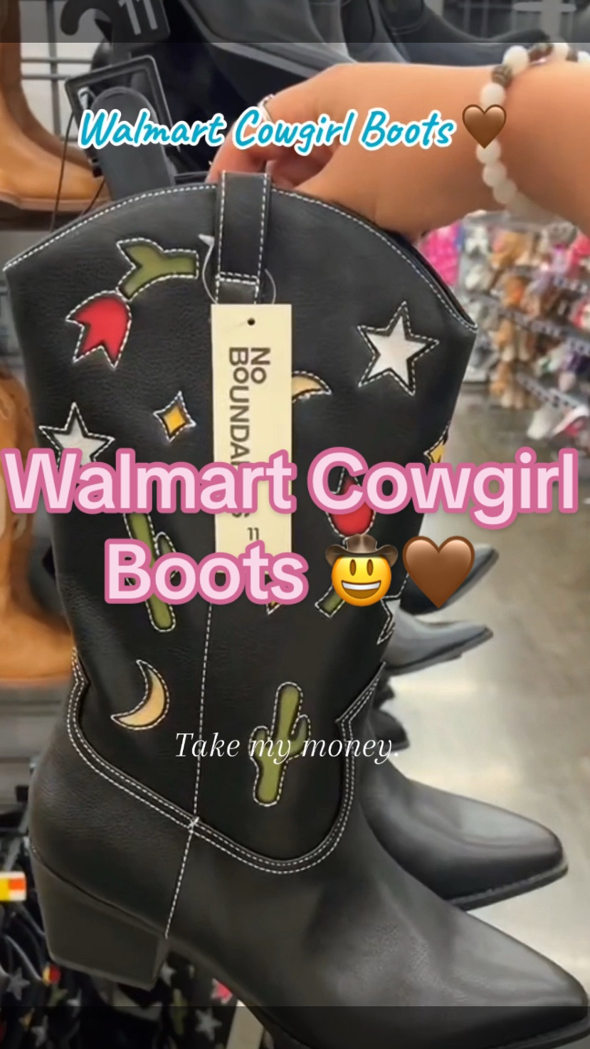 Walmart’s new cowgirl boots!! Perfect now that it’s fall👢🤎 

#LTKFallSale #LTKSeasonal #LTKFindsUnder50