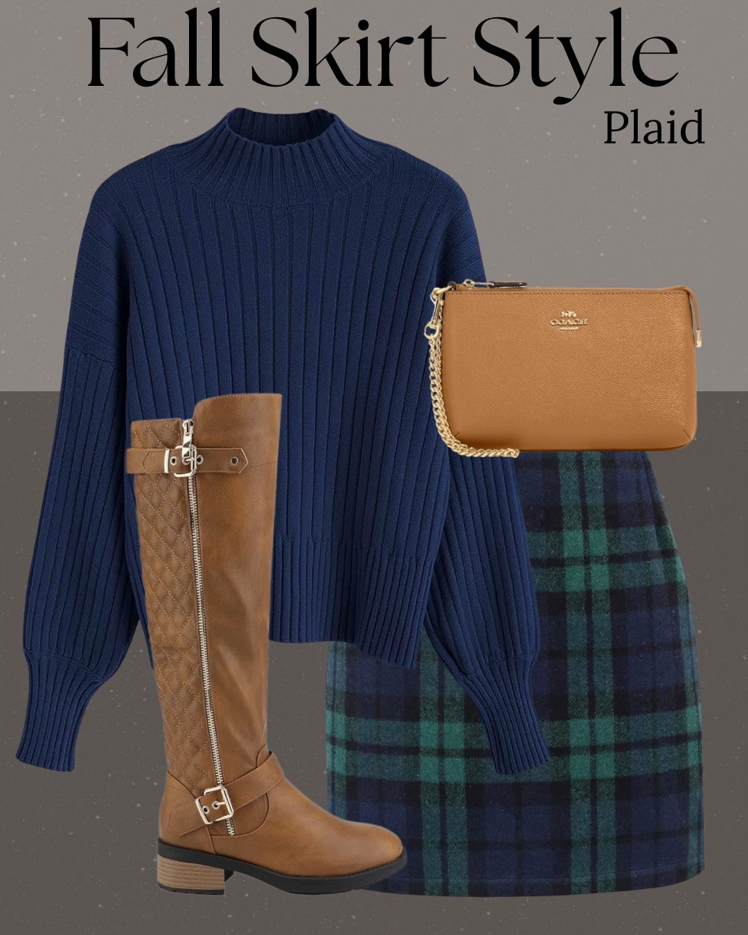 Fall Skirt Style (Plaid)
A cozy plaid skirt paired with a navy sweater and tall boots makes Fall dressing simple! The mix of textures keeps it classic while still feeling fresh and put together.

#LTKFallFashion #LTKStyle #LTKOutfitInspo #LTKUnder100 #LTKFinds #LTKEverydayStyle #LTKSeasonal #LTKWorkwear

#LTKStyleTip