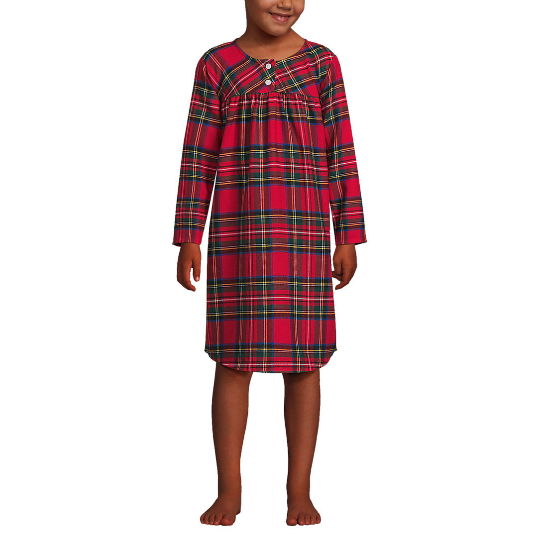 Girls Flannel Nightgown | Lands' End (US)