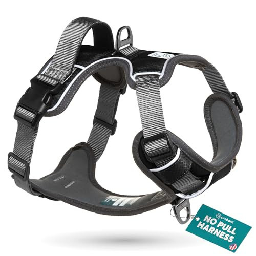 Embark Adventure Dog Harness, Reflective Trim No Pull Dog Harness for Large Dogs - Military Grade Nylon, Front Clip with Gel Lined Handle. Soft & Padded Puppy for Any Breed | Amazon (US)