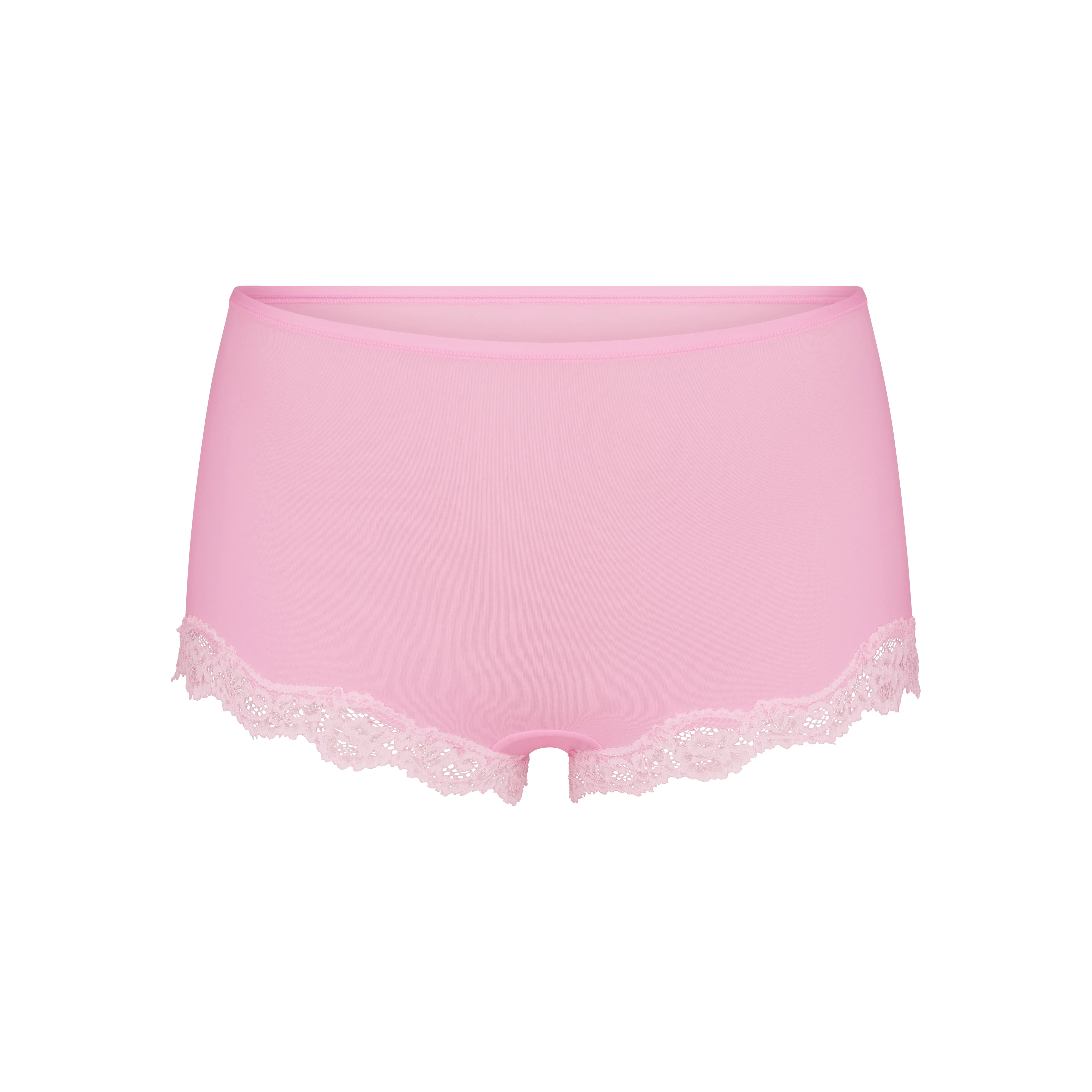FITS EVERYBODY LACE BOY SHORT | BUBBLEGUM TONAL | SKIMS (US)