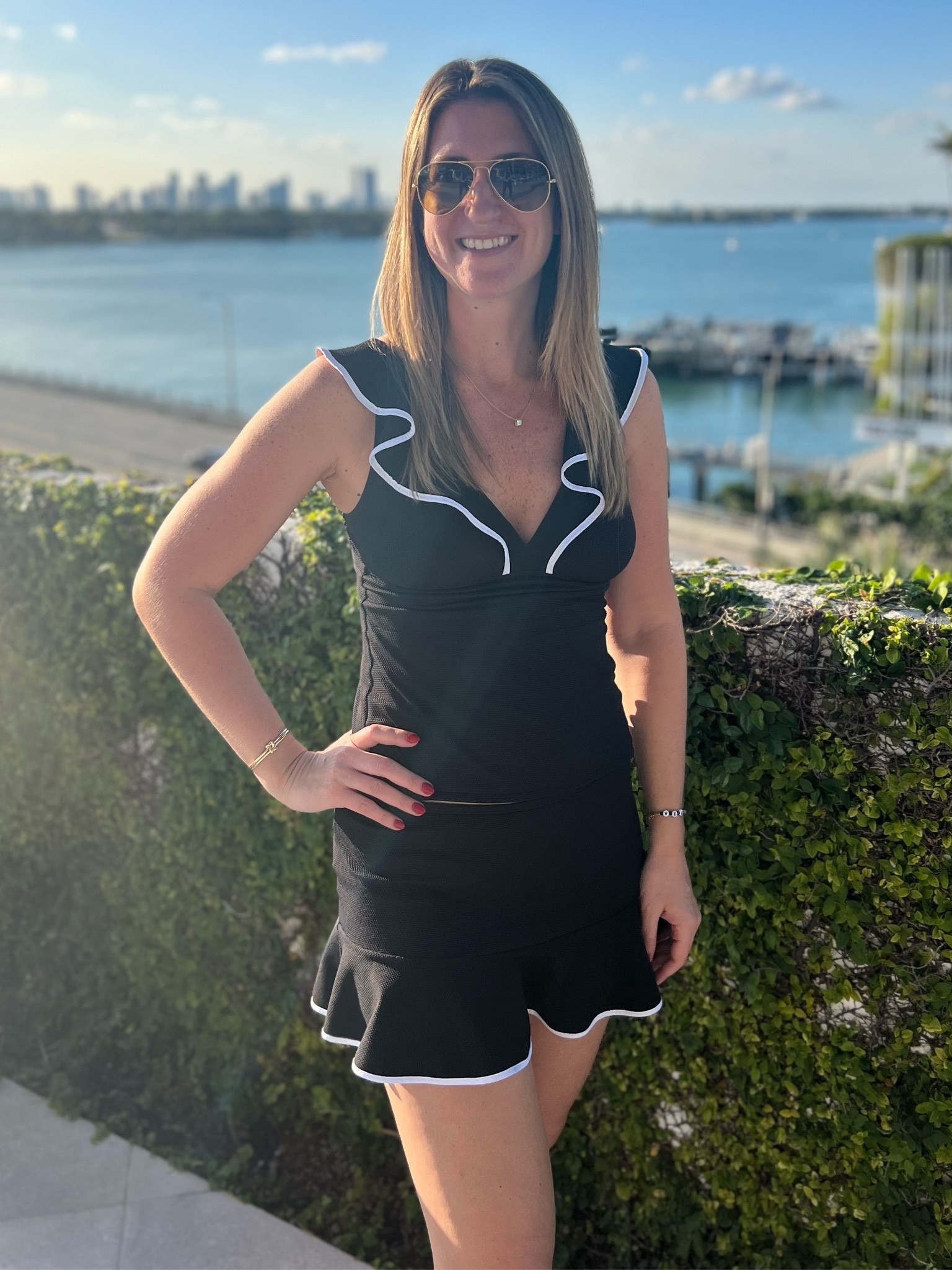 Just add water 💦 I love that you can mix and match from this collection. I chose the tankini and skort combo. These pieces also come in navy and white. 

Runs TTS. I’m wearing a small on top and medium on the bottom. 

#LTKswim #LTKSeasonal