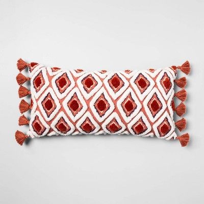 Tufted Diamond Throw Pillow Berry  - Opalhouse™ | Target