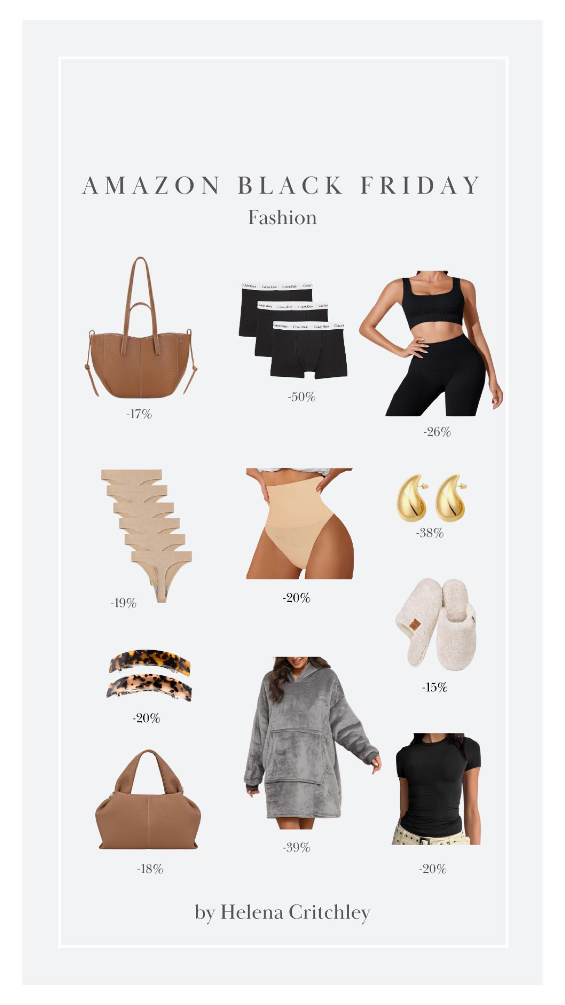 Amazon Black Friday Cyber Week! 

Underwear, Cosy Season, Slippers, Gifts ideas, Calvin Klein, Gold Earrings, Everyday Essentials  

 #LTKCyberWeek #LTKuk #LTKwinter