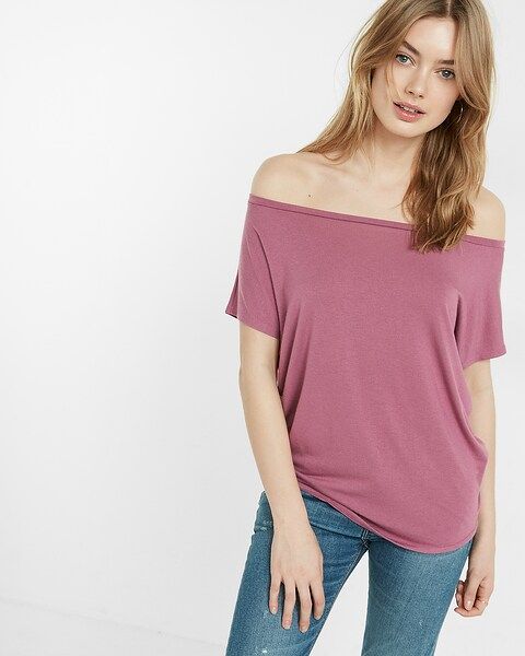 express one eleven off-the-shoulder tee | Express