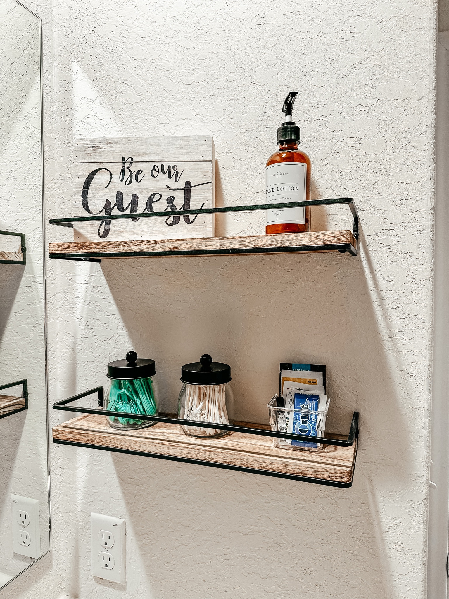 Bathroom shelves // guest bathroom // guest bath // home decor finds 

#LTKsalealert #LTKunder50 #LTKhome