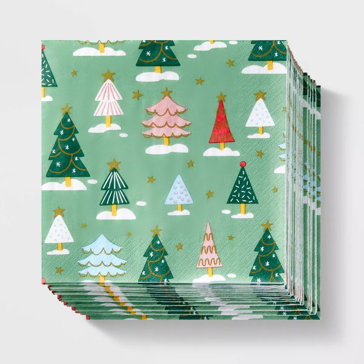 20ct Christmas Tree Green Napkin - Spritz™ | Target