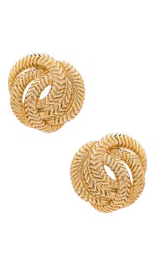 Elaina Stud Earrings in Gold | Revolve Clothing (Global)