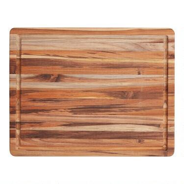 Large TeakHaus Trencher Cutting Board | World Market