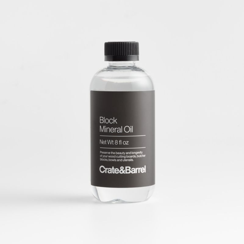 Butcher Block & Cutting Board Mineral Oil + Reviews | Crate & Barrel | Crate & Barrel