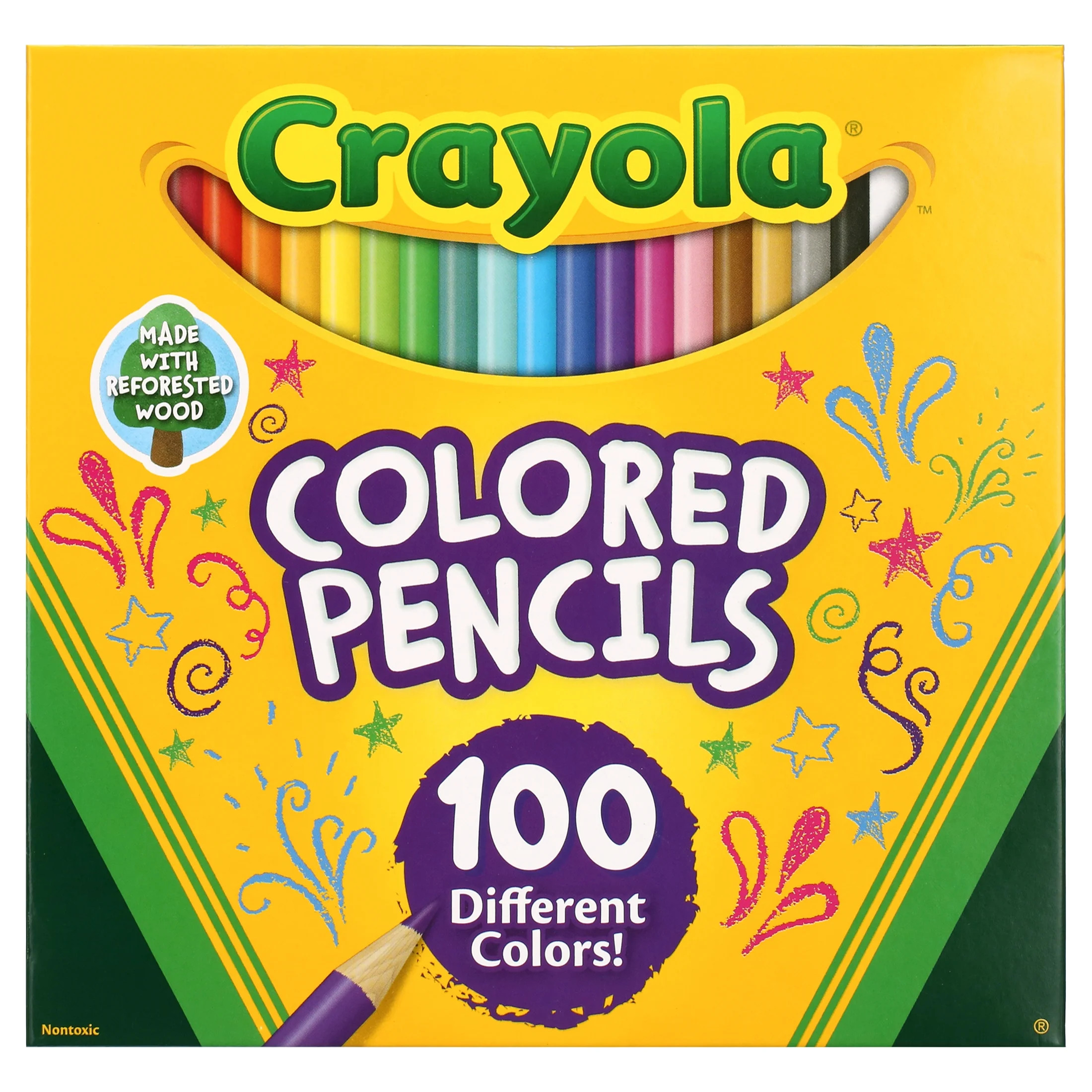 Crayola Colored Pencils, 100 Ct, School Supplies, Adult Coloring Pencils, Classroom Must Haves, T... | Walmart (US)