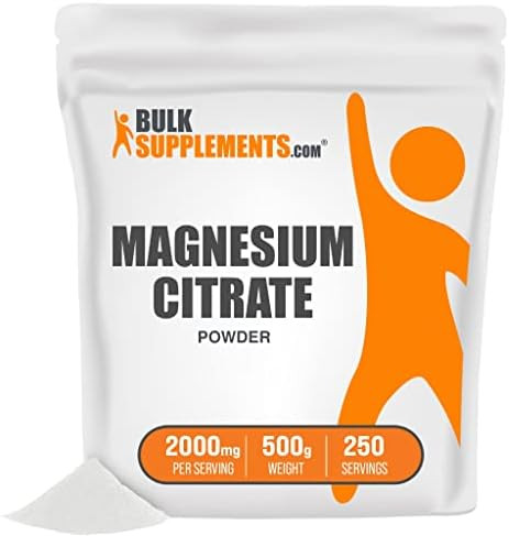 BulkSupplements.com Magnesium Citrate Powder - Magnesium Supplement for Digestive and Muscle Heal... | Amazon (US)