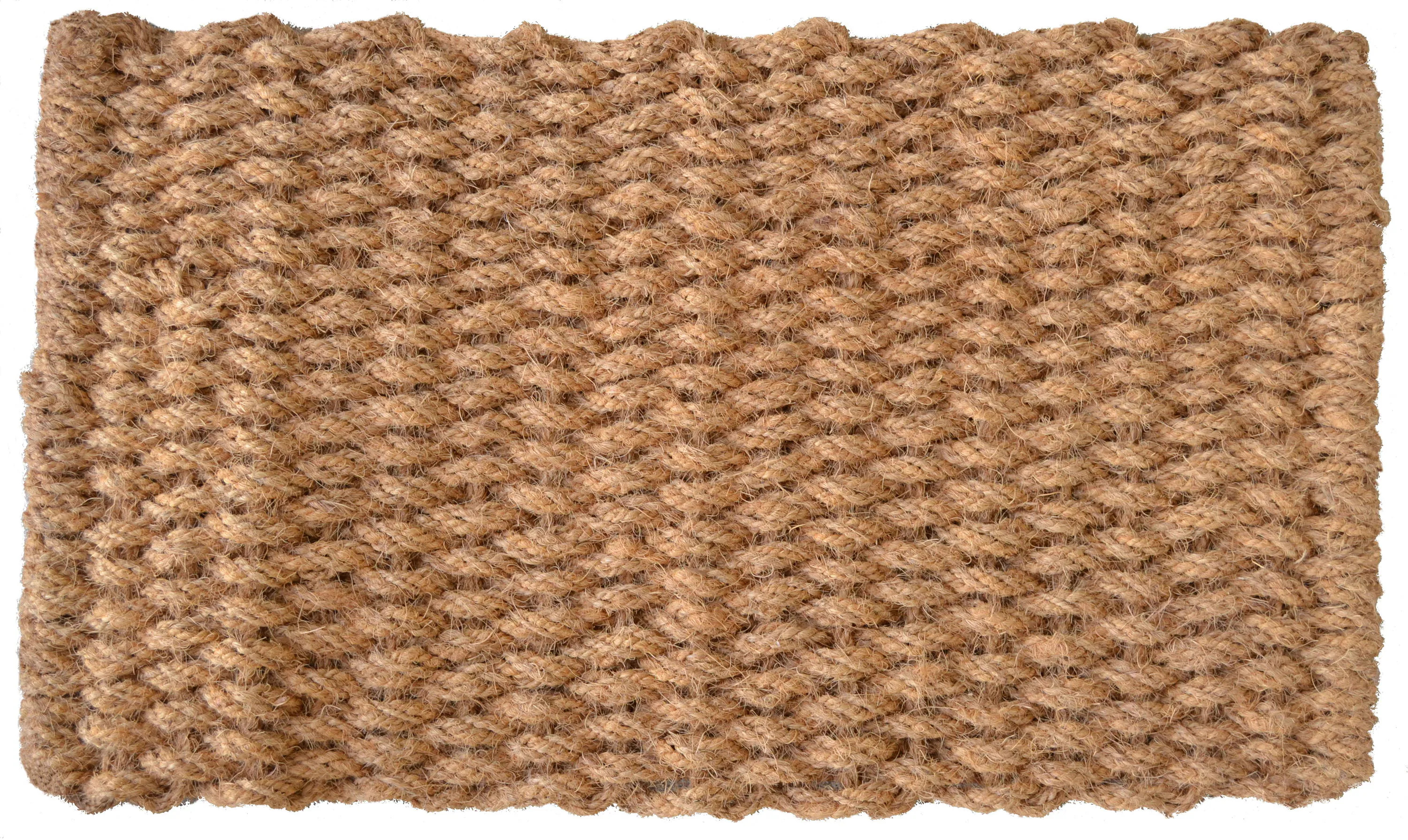Imports Decor 18-in x 30-in Brown Coir Outdoor Door Mat | 1004RPM | Lowe's