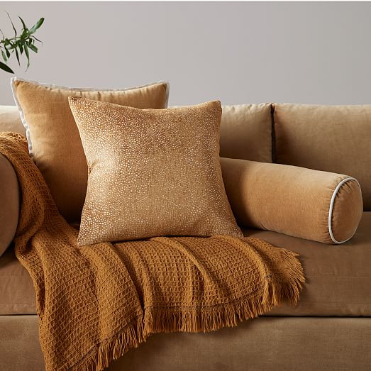 Jacquard Velvet Waffle Pillows & Throw Set | West Elm (US)