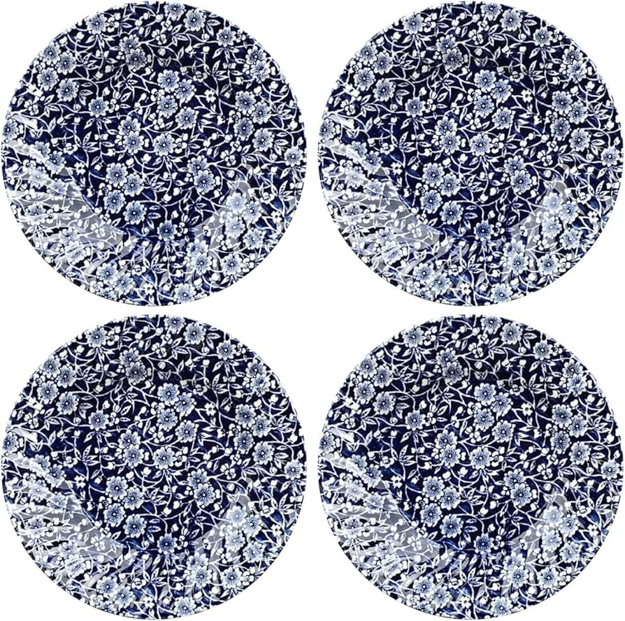 Royal Wessex by Churchill Victorian Calico Floral Salad Plates 8" - Set of 4 | Made in England | Amazon (US)