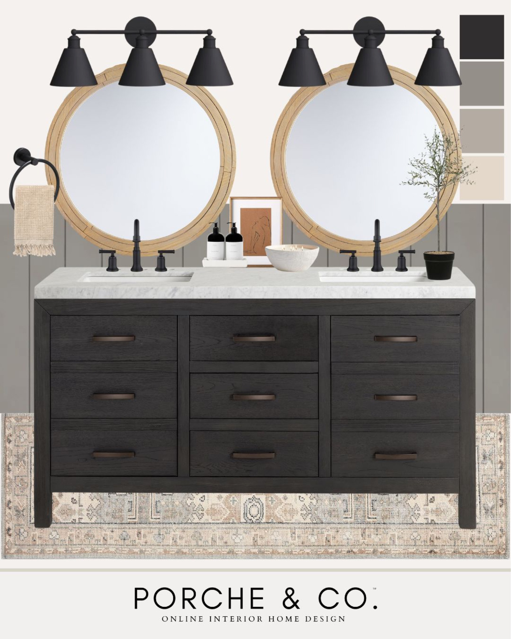 Modern classic bathroom 
Porche and co. 
#moodboard #visionboard

#LTKstyletip #LTKFind #LTKhome